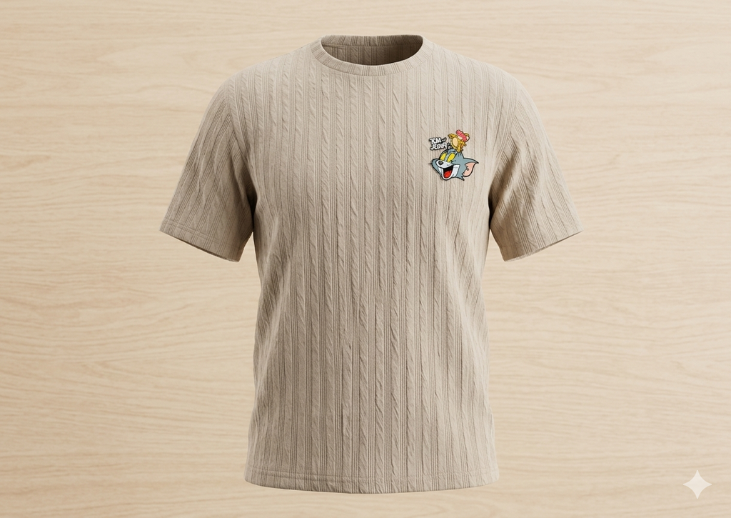 Girls Oversized Graphic T-Shirt | Cartoon Print Half Sleeve Tee