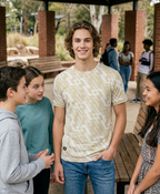 Geometric Printed Cotton T-Shirt 5