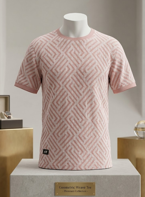 Geometric Printed Cotton T-Shirt 12