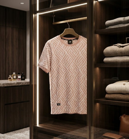 Geometric Printed Cotton T-Shirt 10