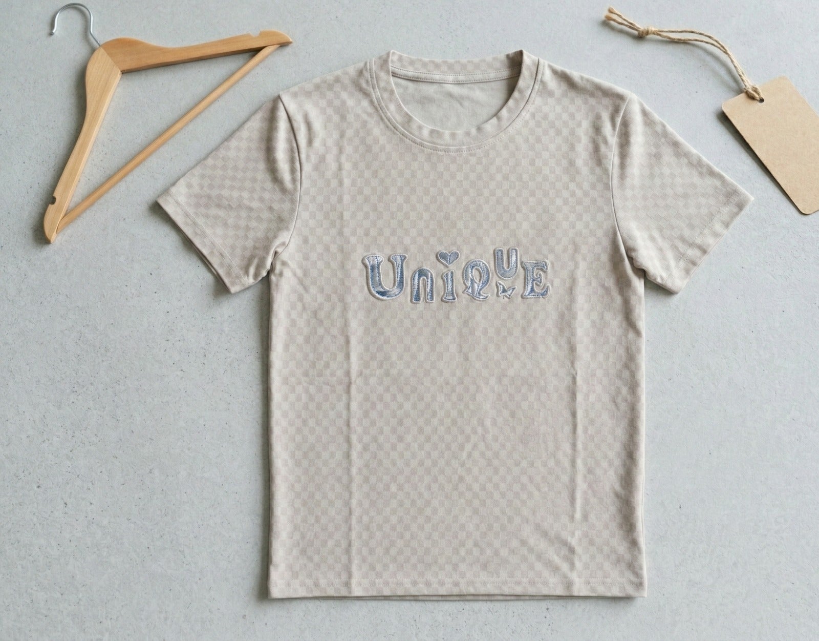 Girls Oversized Graphic T-Shirt | “Unique” Printed Cotton 3