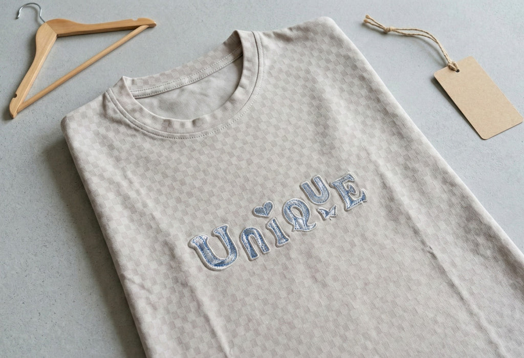Girls Oversized Graphic T-Shirt | “Unique” Printed Cotton 5