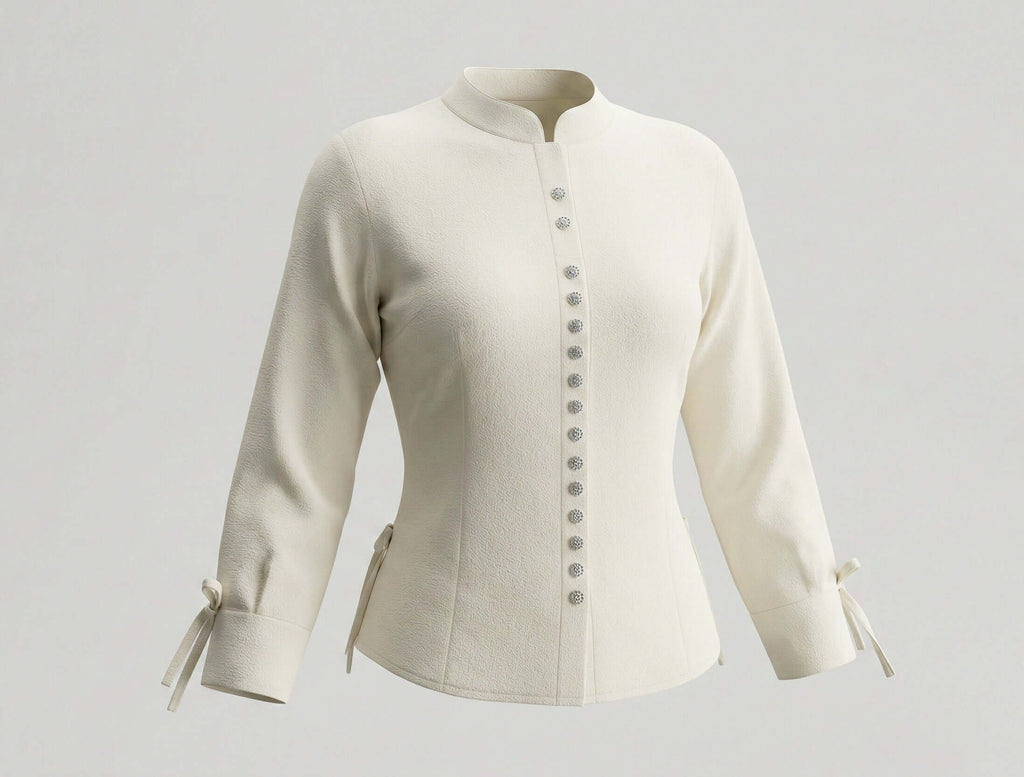 Girls Ethnic Indo-Western Structured Top with Embellished Detailing 2