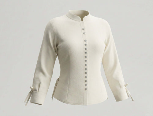 Girls Ethnic Indo-Western Structured Top with Embellished Detailing 2