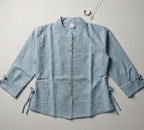 Girls Ethnic Indo-Western Structured Top with Embellished Detailing (Blue) 3