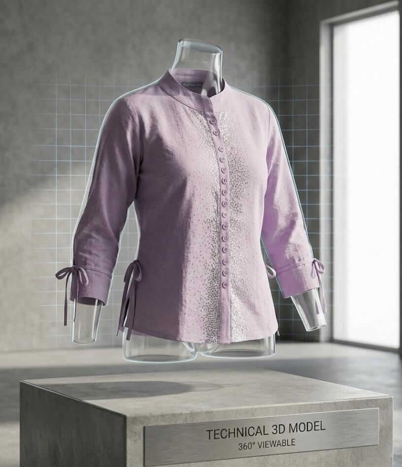 Girls Ethnic Indo-Western Structured Top with Embellished Detailing (Pink) 2