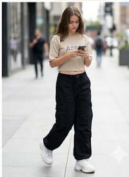 Girls Oversized Graphic T-Shirt “Angle” Printed Casual Cotton 2