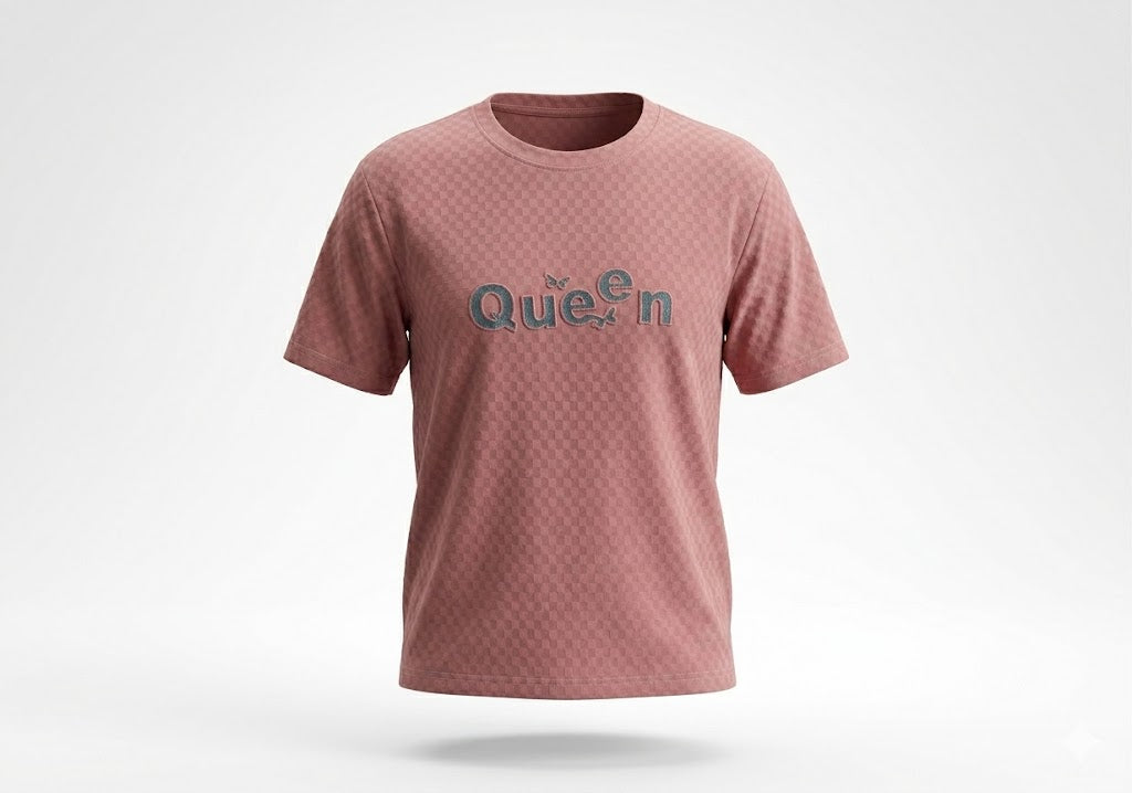 Girls Oversized Graphic T-Shirt | “Queen” Printed Cotton 5