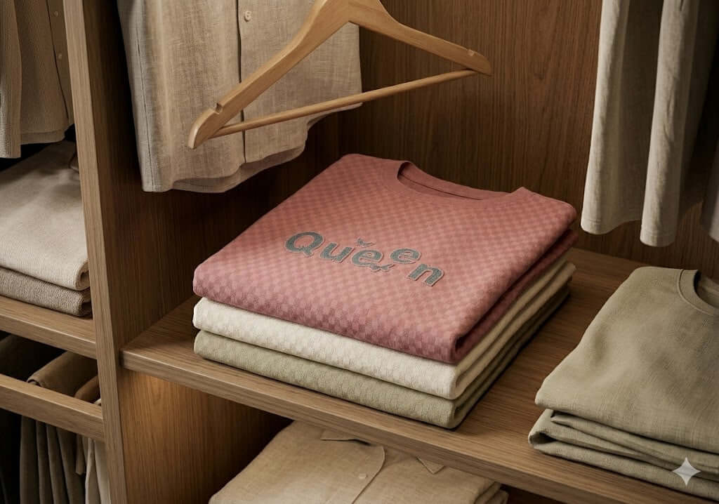 Girls Oversized Graphic T-Shirt | “Queen” Printed Cotton 1